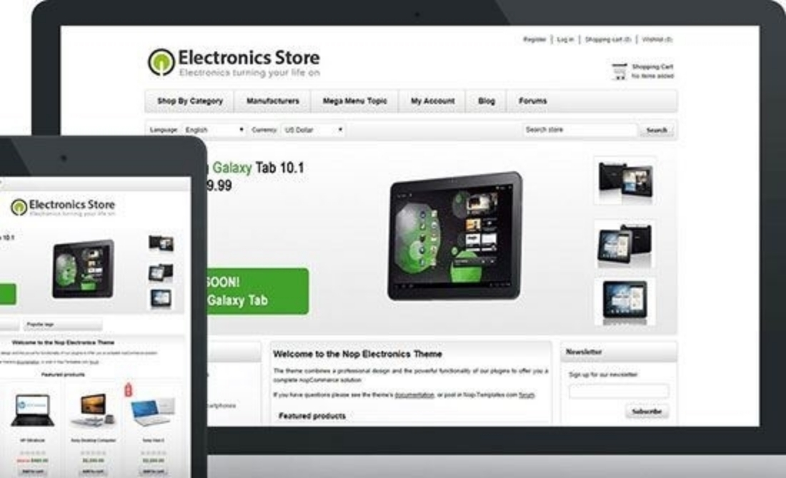 قالب Electronics Responsive