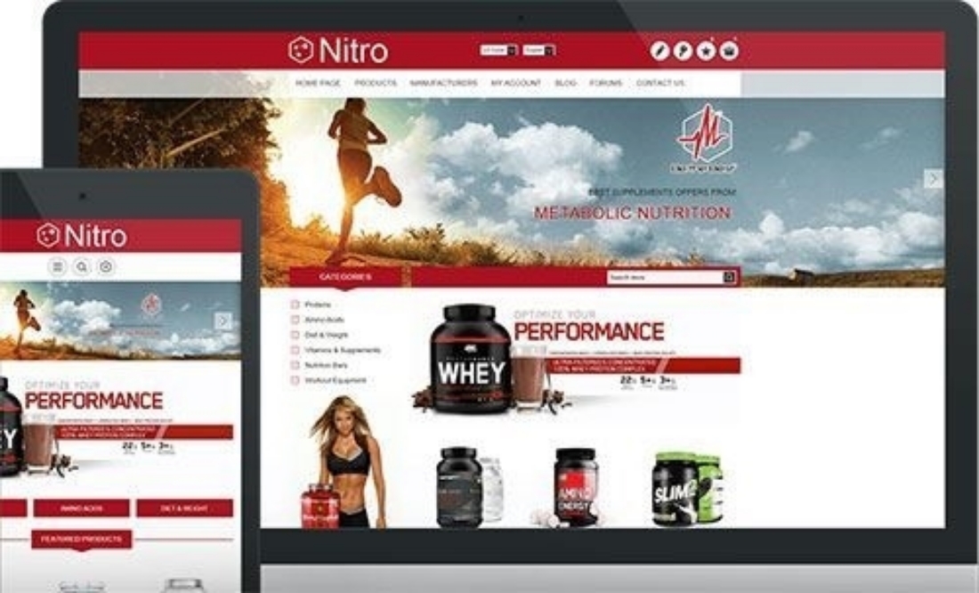 قالب Nitro Responsive