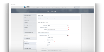 Nop Help Desk  (درخواست پشتیبانی (تیکت) )
